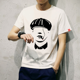 美剧浴血黑帮短袖t恤打底衫百搭汤姆谢尔比服饰衣服男流行夏T恤衫