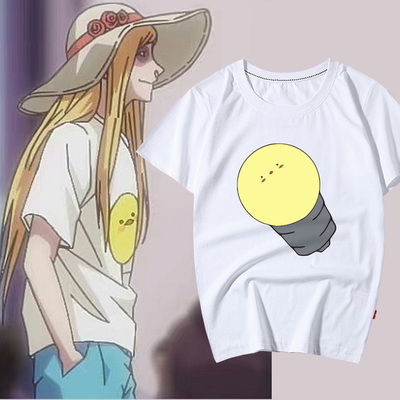 一人之下王震球同款T恤动漫联名周边cos服灯泡印花短袖男女夏衣服