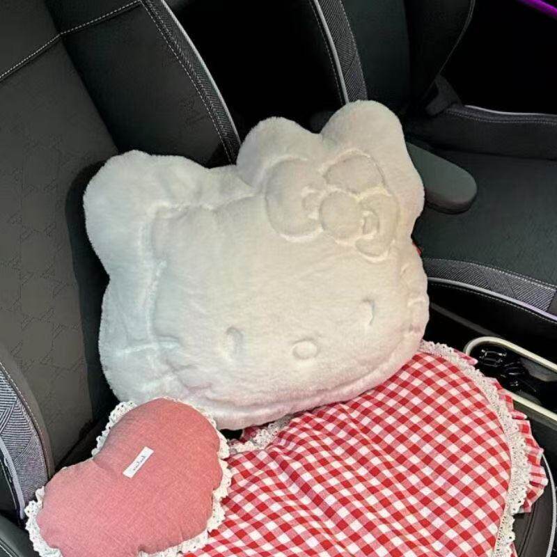 少女kitty可爱抱枕毛绒公仔宿舍靠背垫汽车抱枕生日礼物沙发靠枕