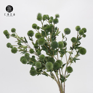 工厂直销 仿真毛松果板栗果蓝星球 蒲公英果婚庆花艺装饰插花配材