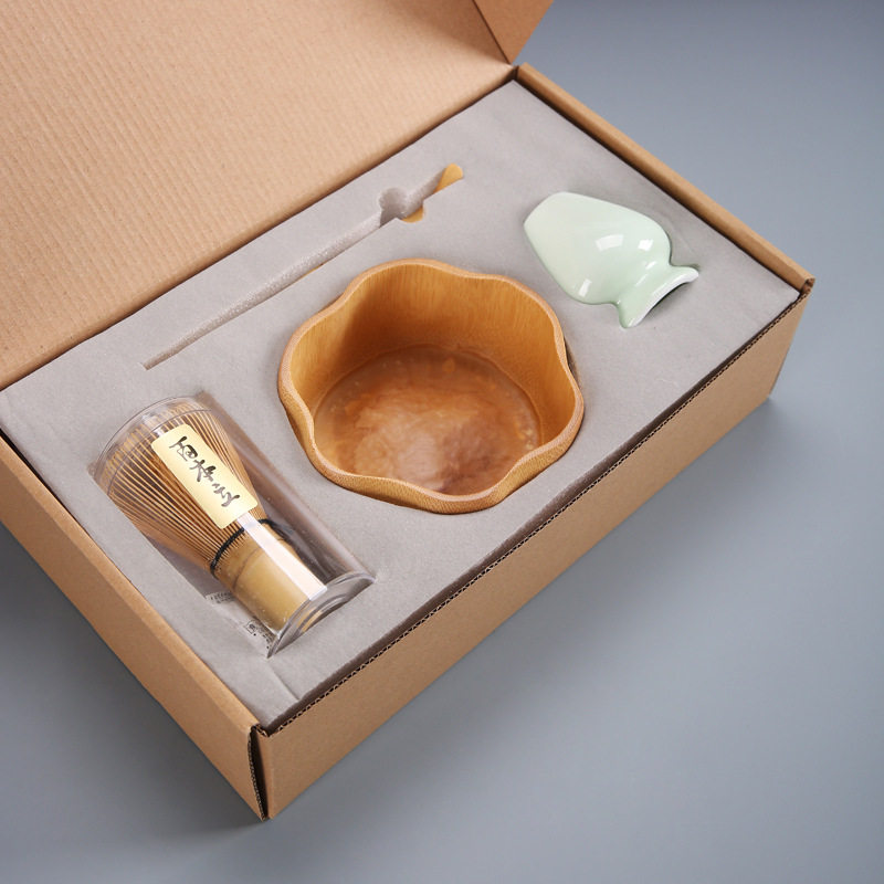 茶筅抹茶刷百本立茶筅立组合宋代点茶抹茶打茶器工具套装日式礼盒