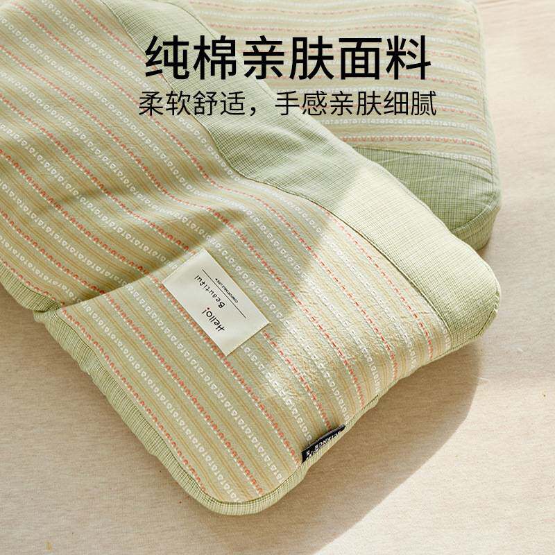 全棉荞麦壳枕头护颈椎助睡眠枕芯家用睡觉专用一对侧睡整头男
