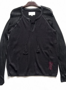 人手一件 法式SUD 140欧 时尚范 真丝针织衫 女V092