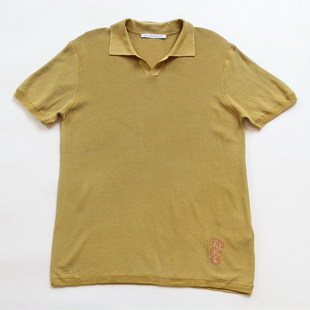 西班牙大师Adolfo Dominguez 2025夏 专柜1K 雅痞范V领POLO衫X892