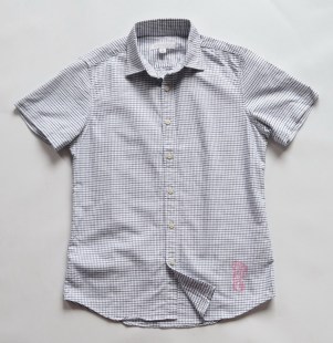 澳洲CR Count*y Road 99美金 格子 时尚短袖衬衫 男 W224