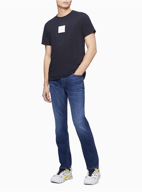 强货 时尚简约西K Jeans 专柜790 绣花LOGO 超帅短袖T恤U080