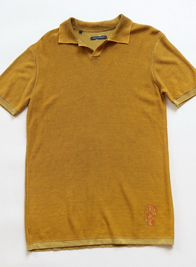 西班牙大师Adolfo Dominguez 2025夏 专柜1K 雅痞范V领POLO衫X898