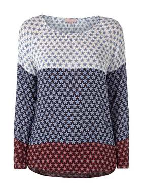 必收 欧式LBLS 专柜1300+舒适人造丝+三色渐变星星 上衣 女S722