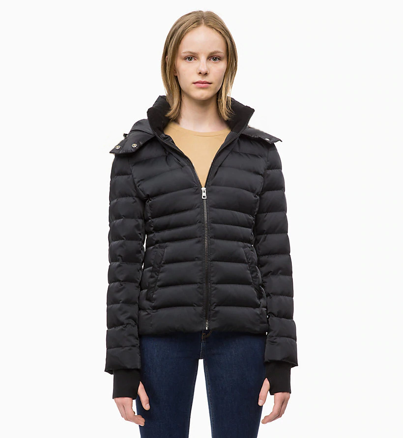 特时尚简约jeans秋冬经典羽绒服