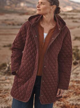 美式GH 2024秋冬 239美金文艺范 经典气质型 绗缝连帽棉衣 女X547