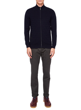 英伦时尚T*d Baker 春夏 268美金 好质感绗缝拉链针织外套 男W657