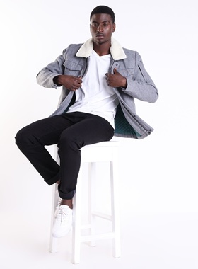 时尚单品 法式时尚 BON*BO 秋冬 150+欧 帅气毛领毛呢外套V618