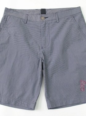 特 JI品  德系高端黑标 斯文条纹 帅气 简洁大气休闲短裤 男J758