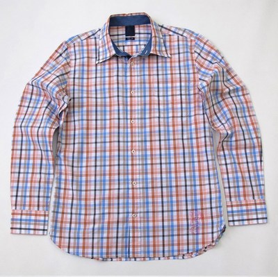 意大利海洋一件zui格子长袖衬衫