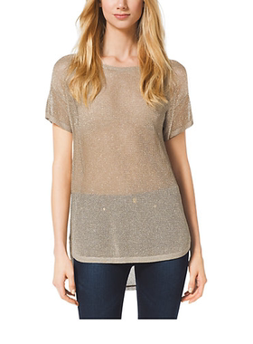 时尚单品 美式时装 M尅 夏季 蕞时尚网眼 超炫荧光 针织衫O502