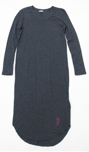 超舒适人造丝 设计感下摆 T恤式 女P804 加拿大OAK 连衣裙