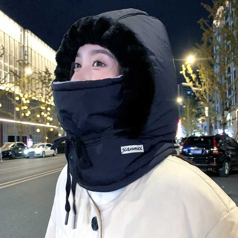 现货速发一件爆款新款雷锋帽冬季保暖护耳加绒男女骑行帽