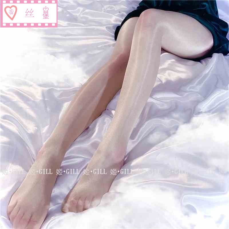 油亮油光珠光丝光透明开D肉丝袜美腿袜黑丝打底显瘦丝滑