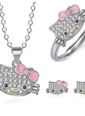 Kitty猫开口可爱戒指闺蜜礼物