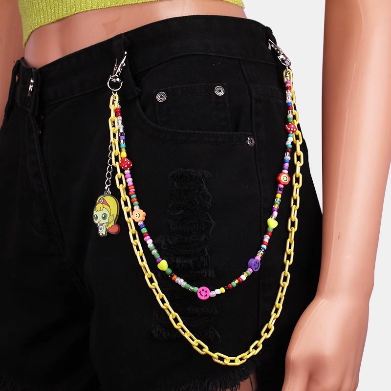 多巴胺双层裤链树脂腰部链条小众可爱卡通女孩吊坠腰链ins风外搭,服饰配件/皮带/帽子/围巾,腰带/皮带/腰链,淘宝优惠券,粉丝福利购,淘宝优惠卷