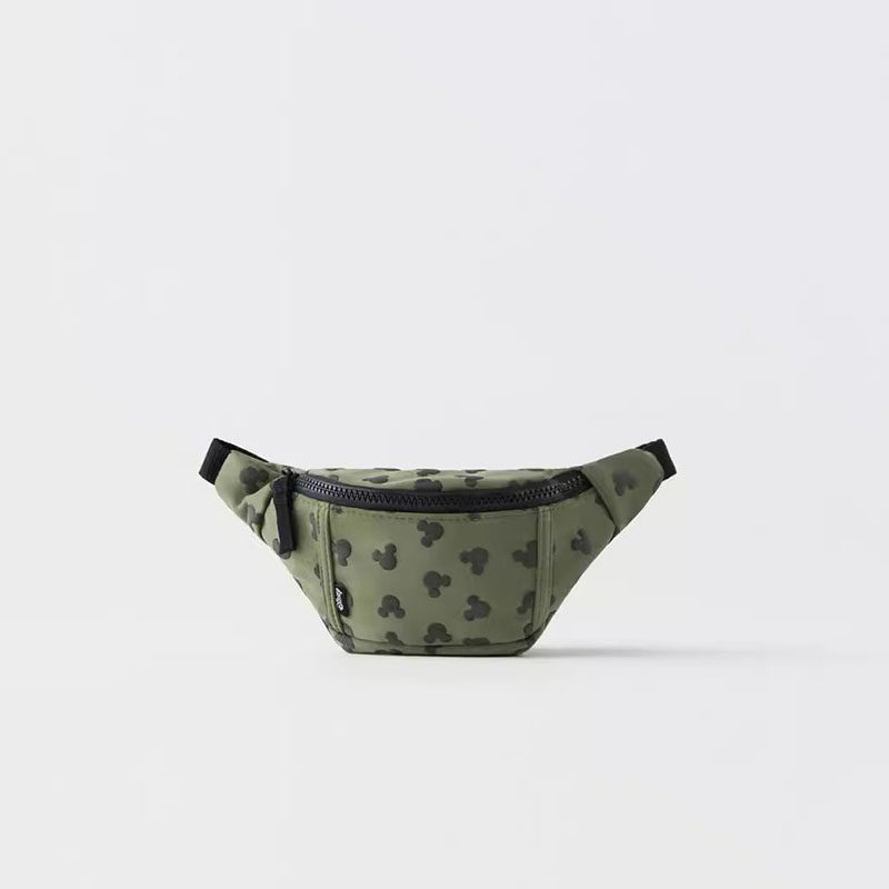 儿童斜挎包卡通米老鼠米奇图案男童幼儿园外出旅游迷你小腰包胸包