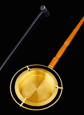 铜木柄铛子助念长柄档子