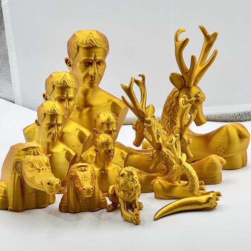 三角洲玩具瞪羚加大号3d打印摆件鳄鱼大金头像模型摆件大红收藏品