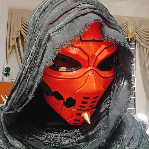 红色赛伊德面具cosplay道具三角洲手工diy3D打印游戏周边可佩戴