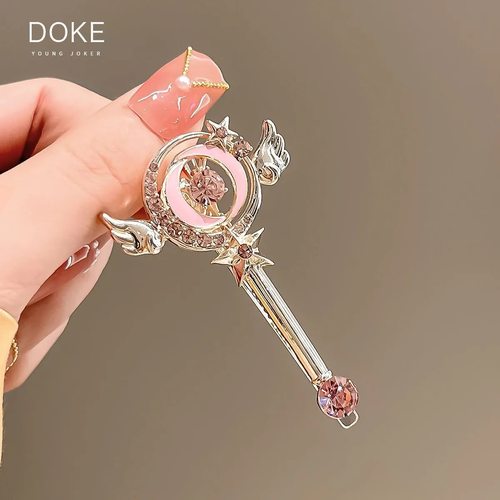 百变小樱周边合金发夹魔法棒发边夹刘海夹鸭嘴夹青蛙扣发卡头饰