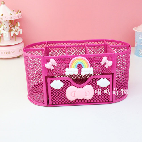 多功能抽屉式笔筒收纳盒