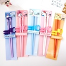 卡通儿童学习筷训练筷子库洛米幼儿园幼童辅助练习筷宝宝指套筷子