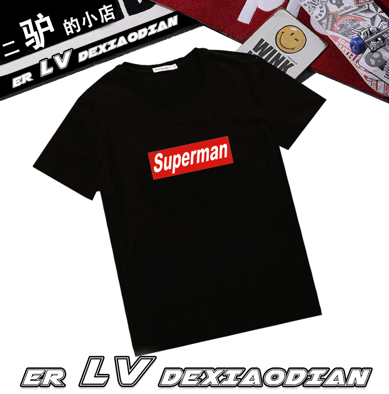 二驴的小店21665555新款时尚休闲T恤潮男潮女情侣服包邮7