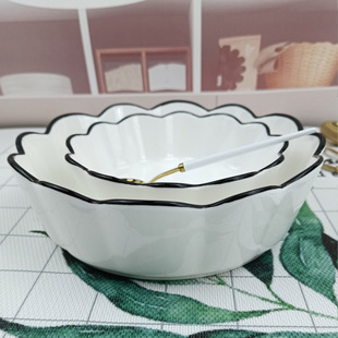 空气炸锅专用碗和烤盘陶瓷碗单个家用水果沙拉烤箱蒸蛋羹碗酸奶碗