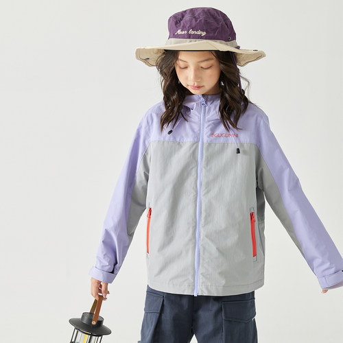 女童户外防水防风三合一冲锋衣