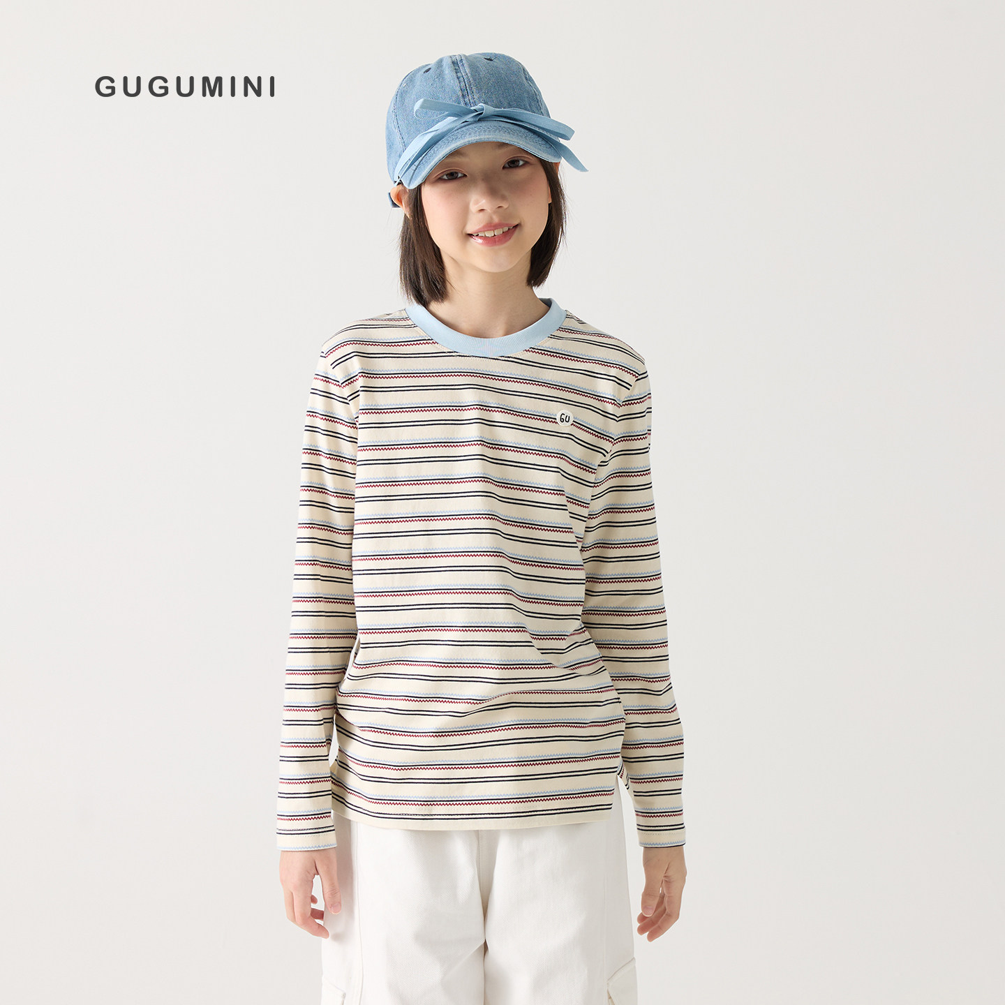 gugumini童装2026春长袖T恤图片