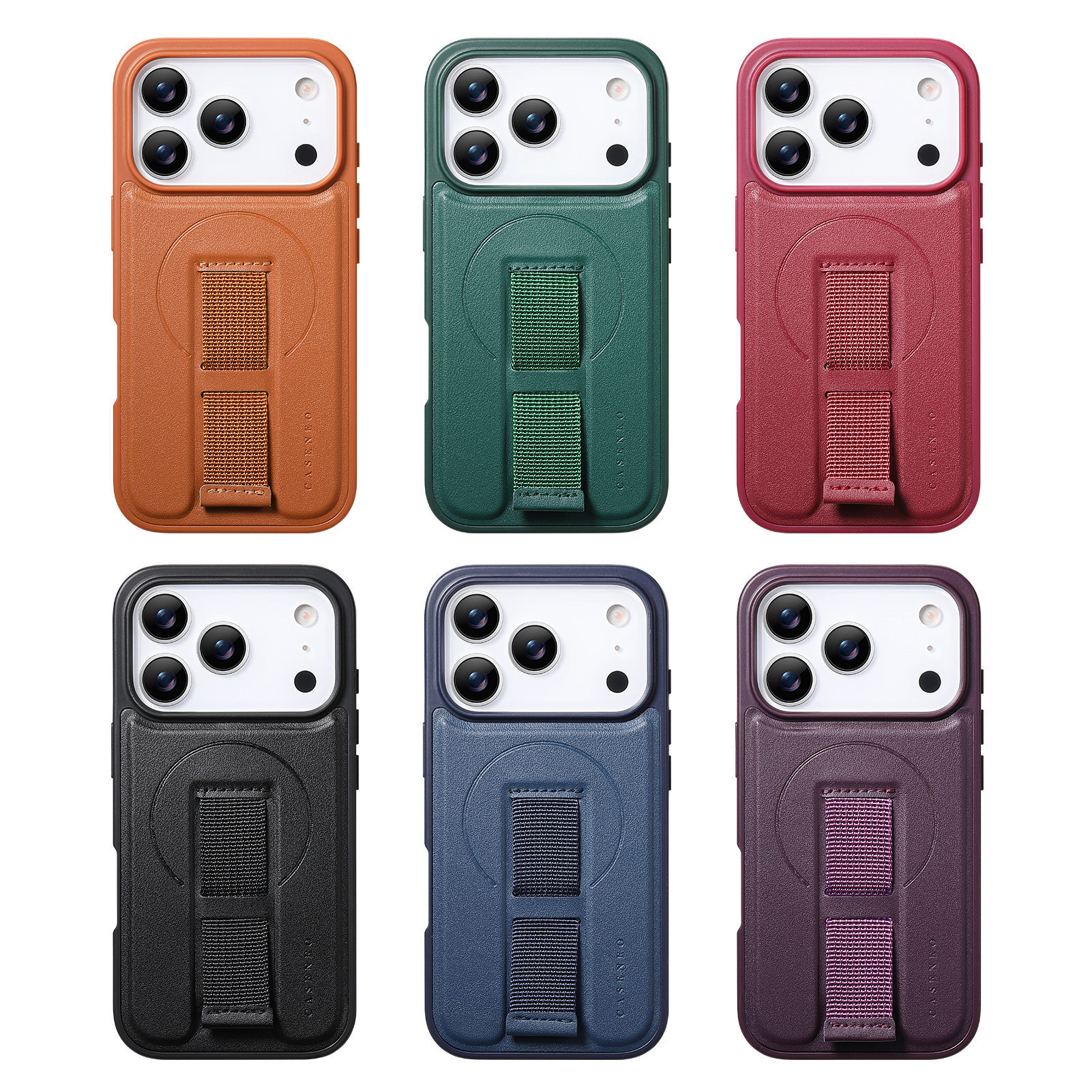 适用苹果17promax手机壳Magsafe磁吸腕带防摔 iPhone16 Pro保护套