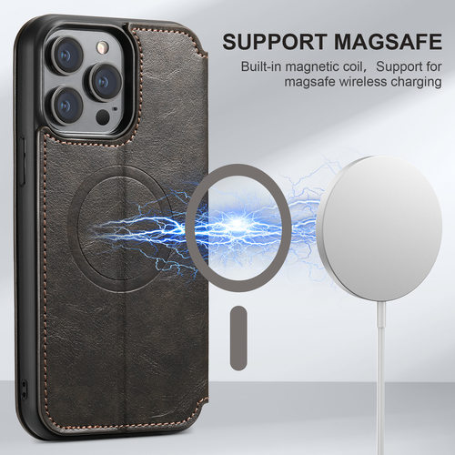 翻盖插卡MagSafe磁吸无线充电