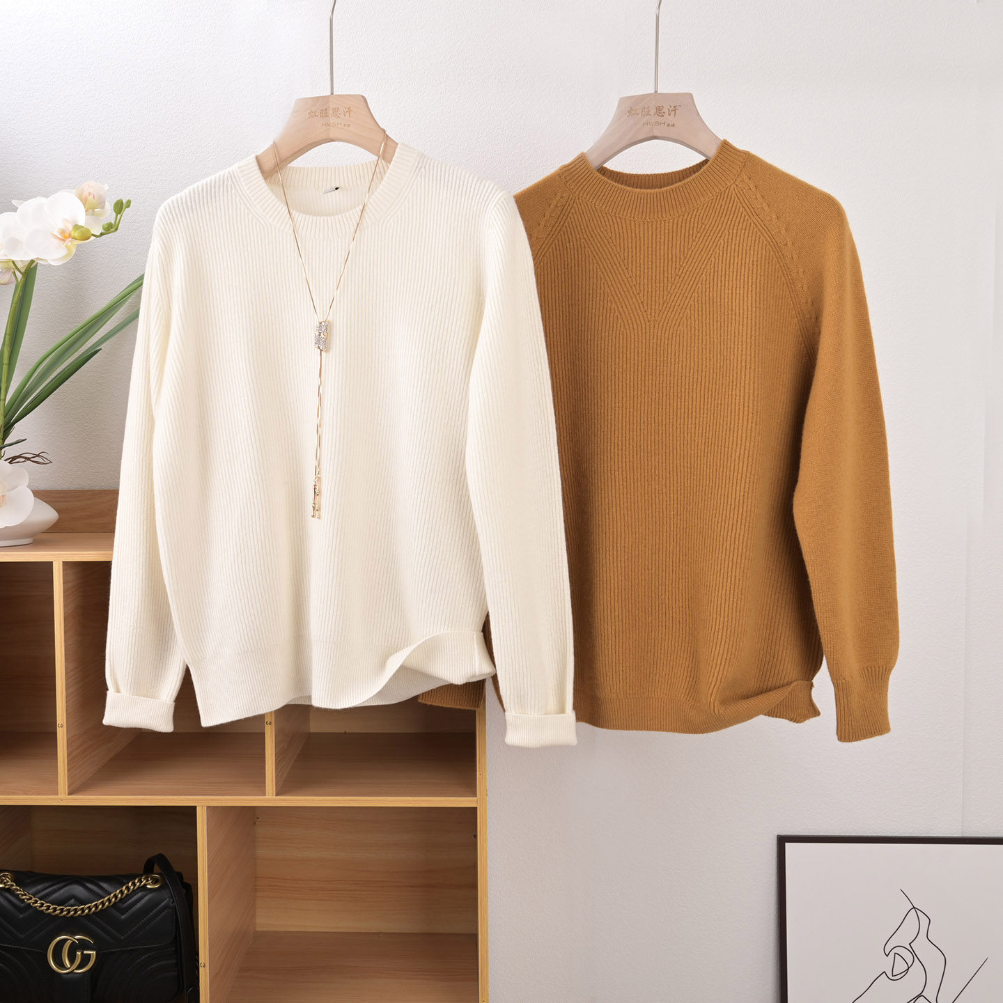 新款 女圆领小绞花插肩袖元宝针100纯羊绒加厚毛衣套衫打底衫,女装/女士精品,羊绒衫,淘宝优惠券,粉丝福利购,淘宝优惠卷