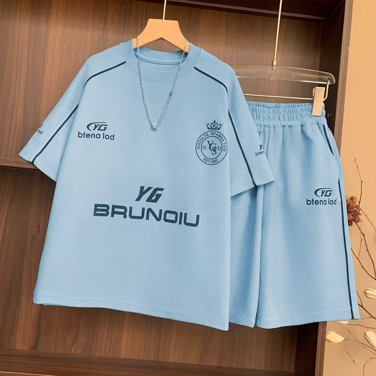 【夏款】潮童篮球服速干休闲套装两件套运动男童休闲亲子套装YG68