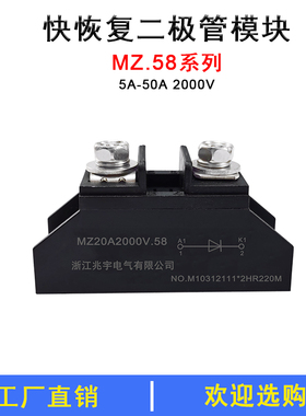 MZ20A2000V快恢复二极管防反充模块高频5A10A25A电源续流30A40A