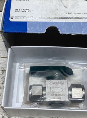 世伟洛克 SS8P6T 不锈钢 1/2 英寸仪表塞阀 半转 全新