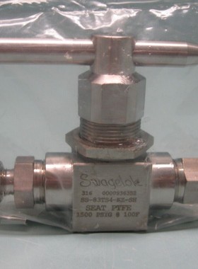 1/4 英寸世伟洛克 SS-83TS4-KZ-SH 管装高压球阀全新 L7