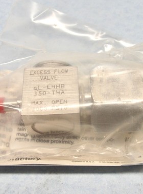 世伟洛克 Nupro 超流量阀 6L-E4HB-350-T4A 1/4