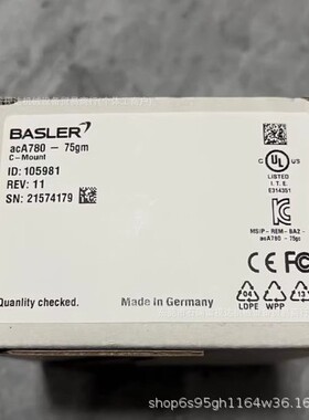 acA780-75gc相机彩色可以配线全新库存现货质保一年