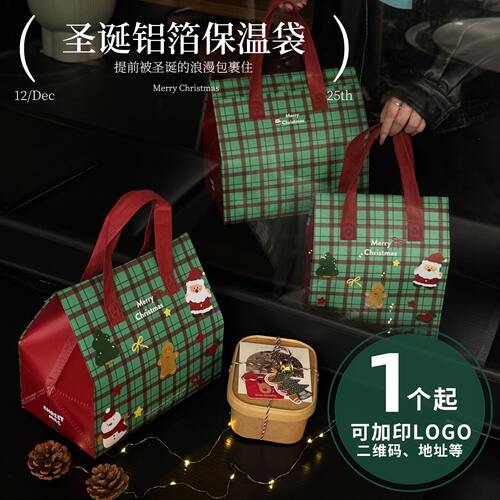 圣诞保温袋无纺布手提打包袋