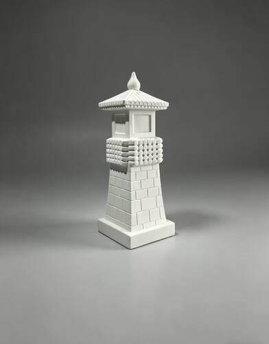 中式仿古箭楼创意雕塑微景观场景桌面创意小摆件国风唐宋风格