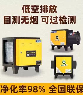 低空排放小型厨房烧烤油烟净化器除味饭店专用商用家用一体机餐饮