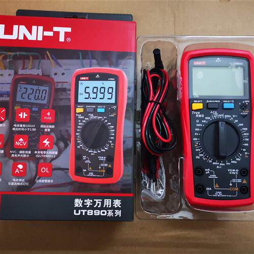 万用表UT890C/UT890D+数字多功能表测电压电流表电容万能表