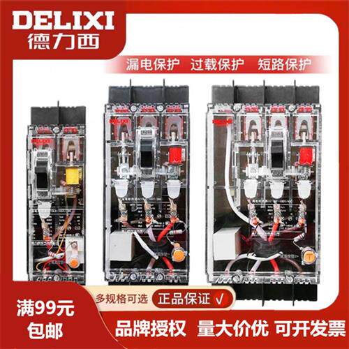 DZ15LE DZ20LT 160A透明漏电保护断路器塑壳250A400A100A