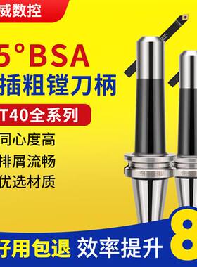 粗镗刀柄斜插BSA90度45度粗镗加工中心BT40BSA20/25/30/38/42/50